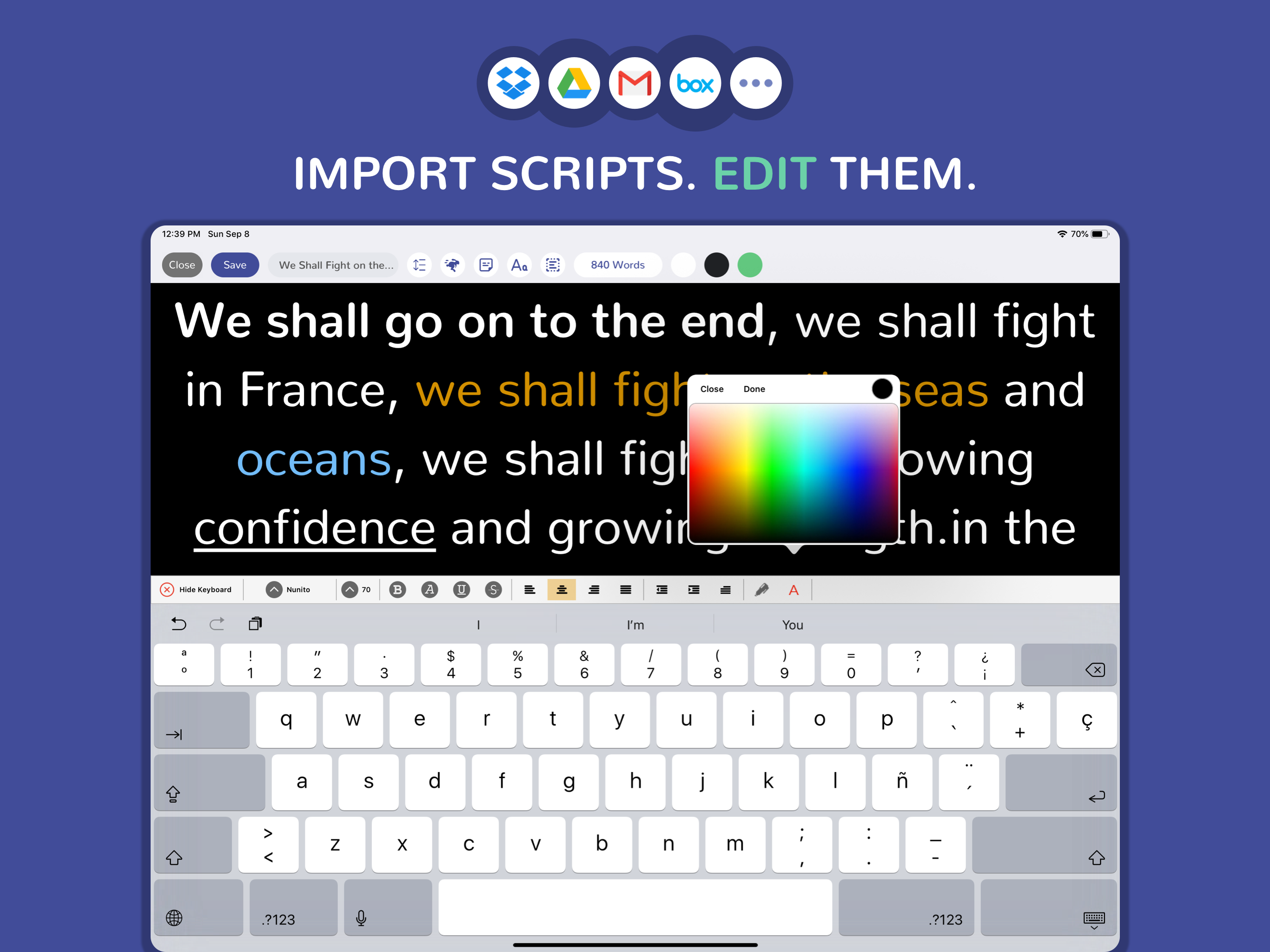 Teleprompter by Prof. Hornet screenshot 14