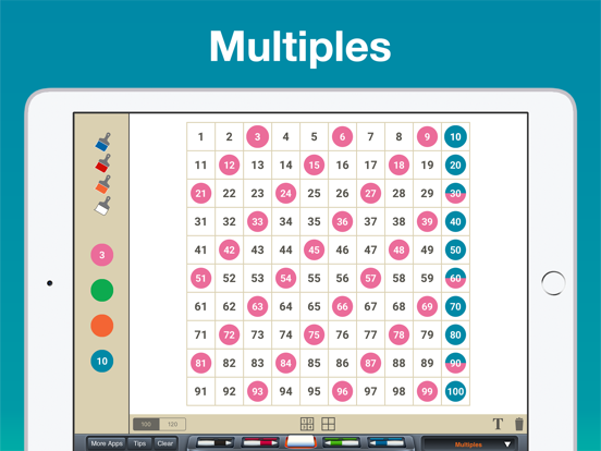 Hundred Board iPad screenshot 5 - Education app