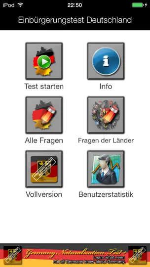 Screenshot von Einbürgerungstest 100 auf dem iPhone 1
