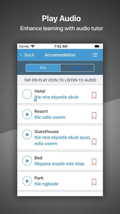 Speak Efik and Ibibio iPhone screenshot 2 - Productivity app