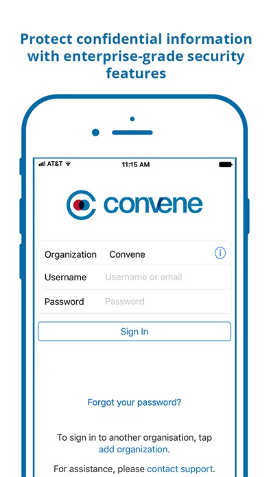 Azeus Convene for BlackBerry® Screenshot