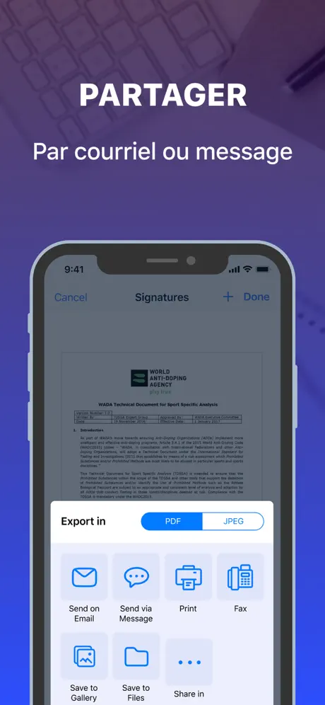Mobile Scanner: Modifier PDF