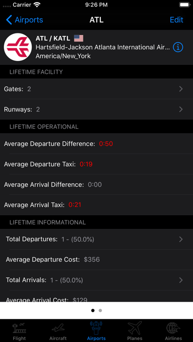 My Flight Log screenshot