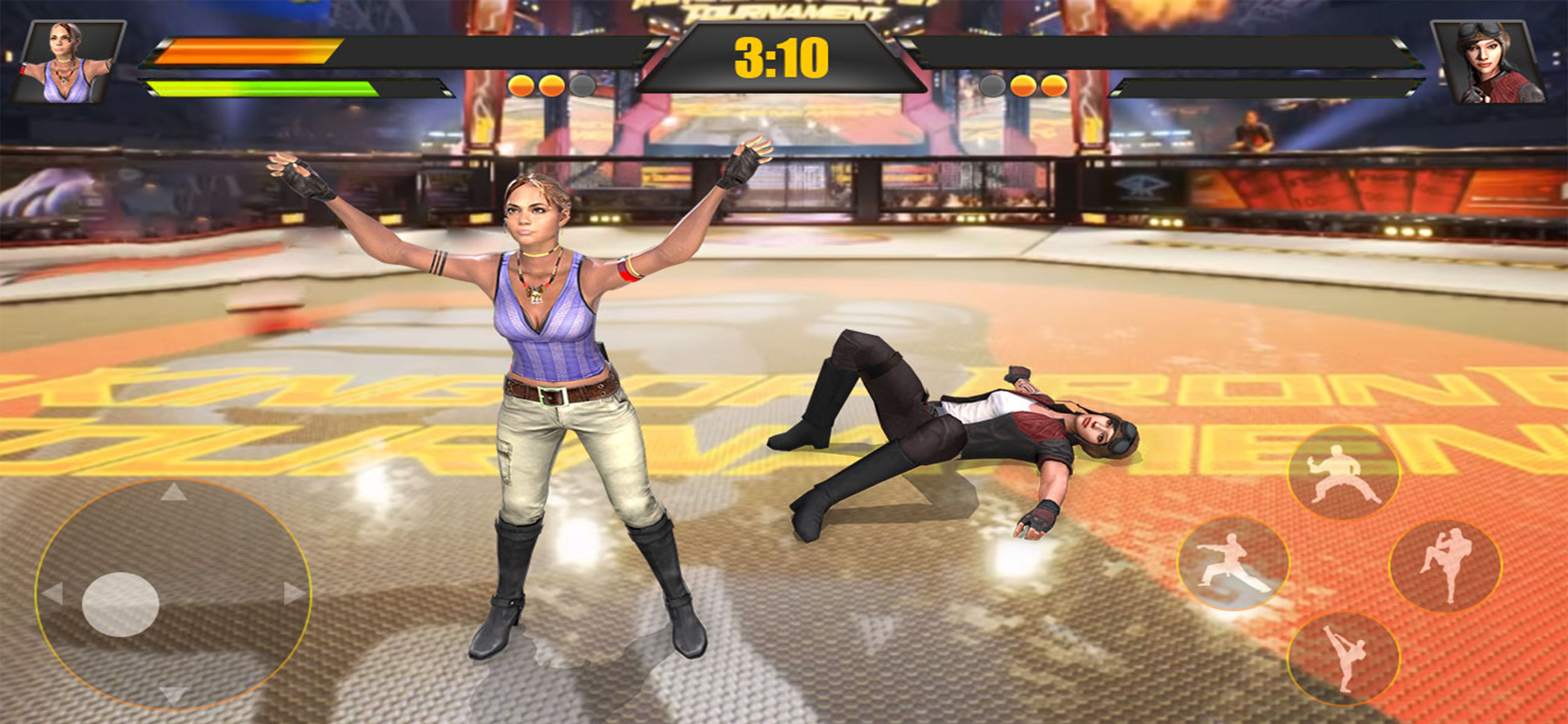 Girls Kungfu Street Fight