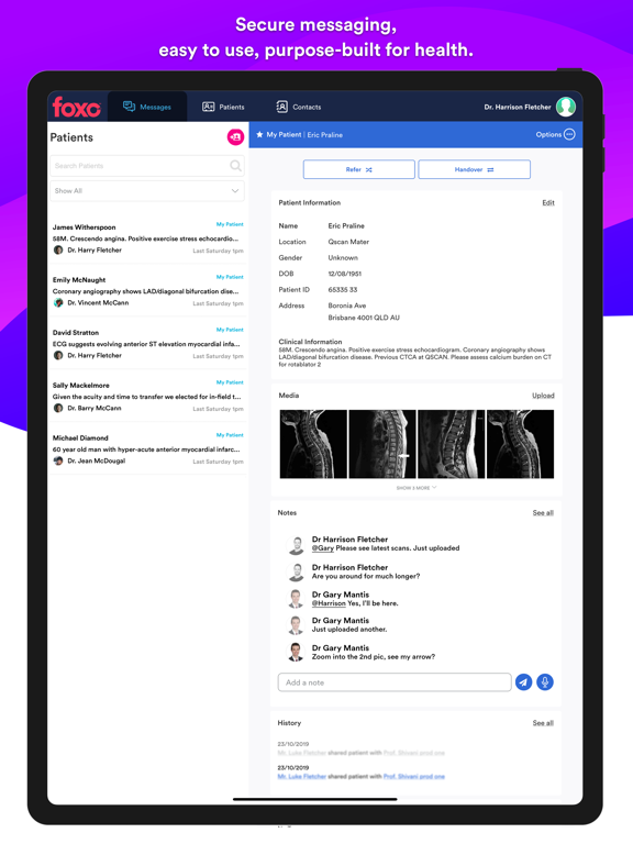 Foxo iPad screenshot 1 - Medical app