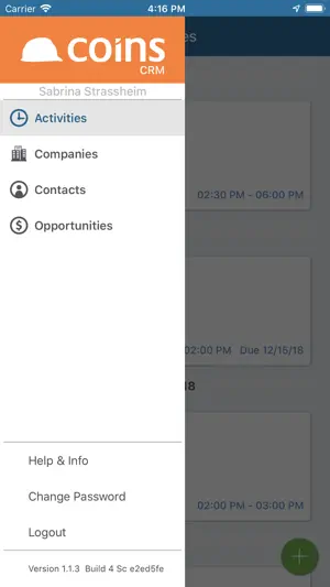 Coins mCRM screenshot 2