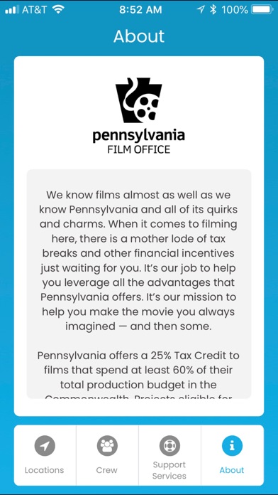 Screenshot #2 pour Pennsylvania Film Office