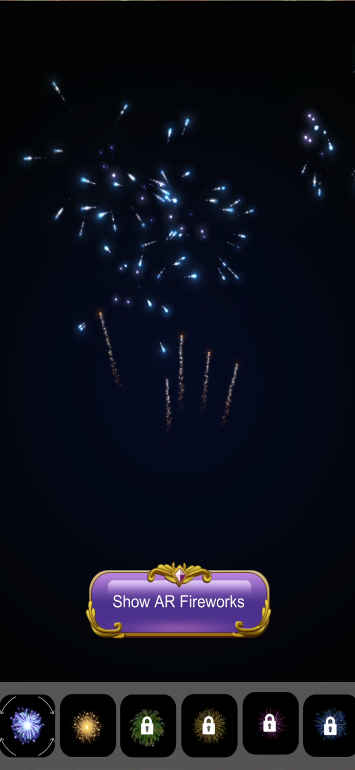 Real AR fireworks