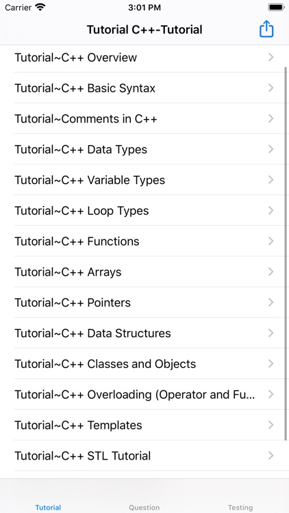 Tutorial for C++