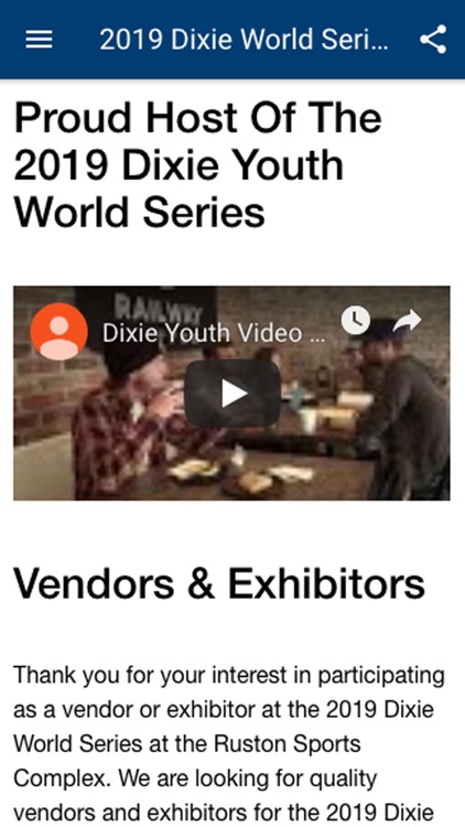 Ruston Sports Complex App