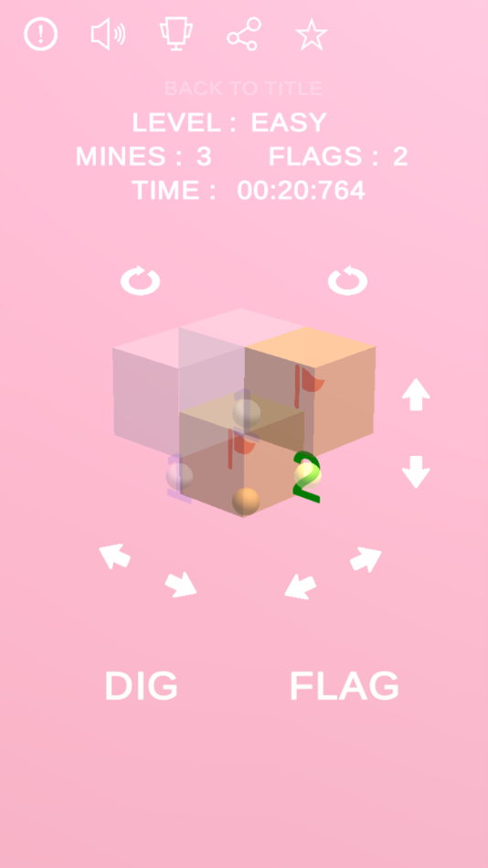 #2. 3D MINESWEEPER -CUBIC- (iOS) 由: Kentaro Hosokawa