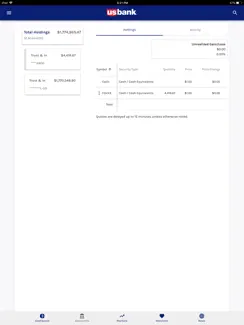 U.S. Bank Trust & Investments iPad image 1