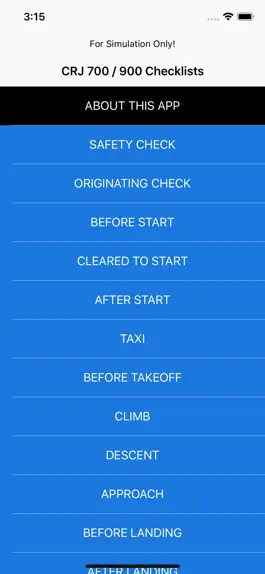 Game screenshot CRJ Checklists mod apk