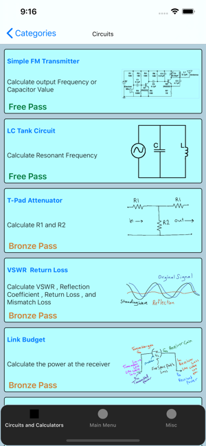 ‎Electronics Circuit Calculator Screenshot