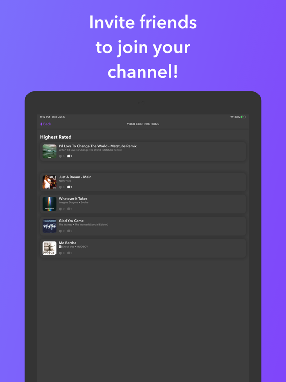AuxBox iPad screenshot 4 - Music app