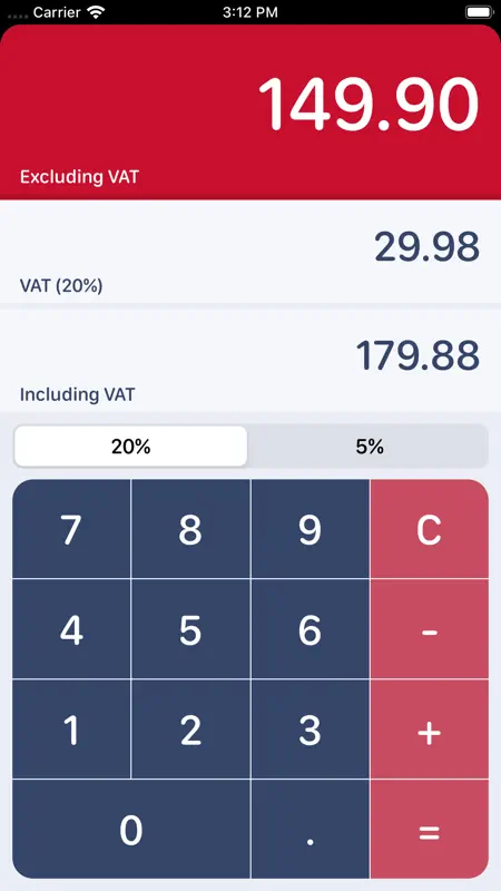 UK VAT Calculator screenshot 1 of 5