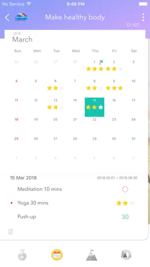 Screenshot von Weple Diary auf dem iPhone 3