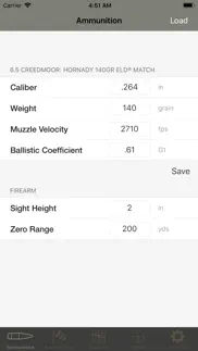 ballistic calculator sbc light iphone screenshot 3