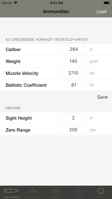 Ballistic Calculator SBC Light Screenshot