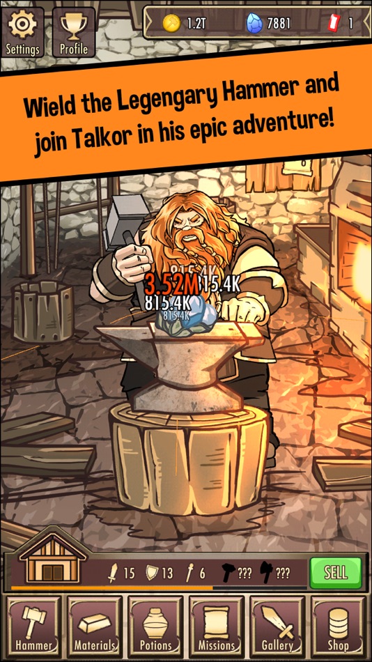 #1. Medieval Clicker Blacksmith (iOS) 来自: Noxfall Studios SL