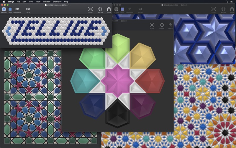 Screenshot #1 pour Zellige Polygon Mosaic Design