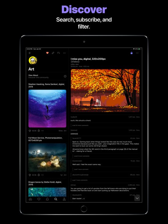 Screenshot #4 pour Comet for reddit