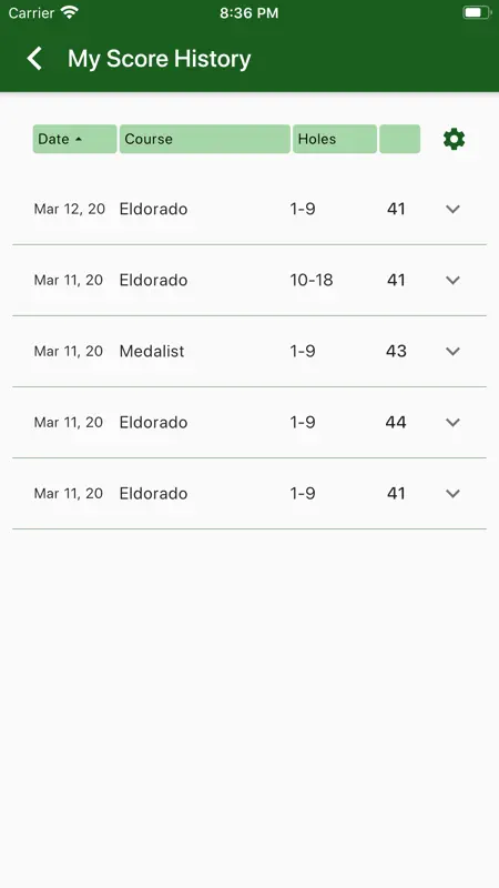EasyScore Golf Scorecard screenshot 9 of 10