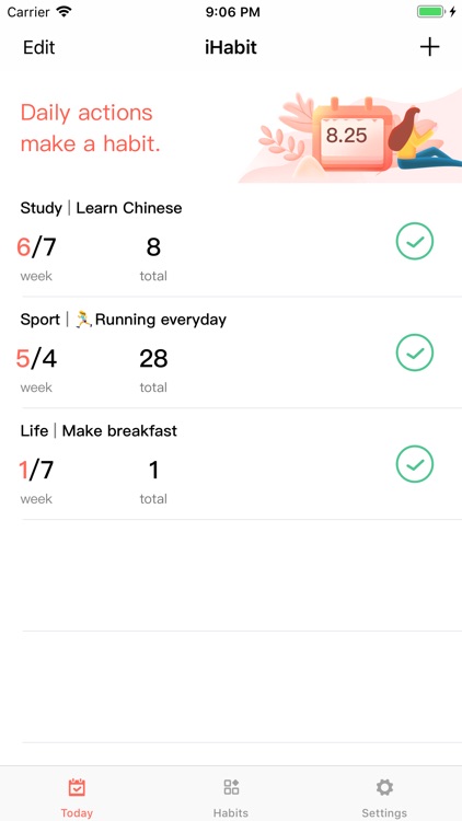iHabit-habit tracker