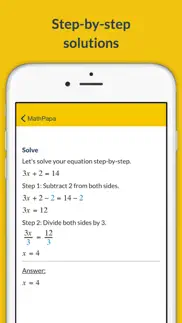 mathpapa - algebra calculator iphone screenshot 2