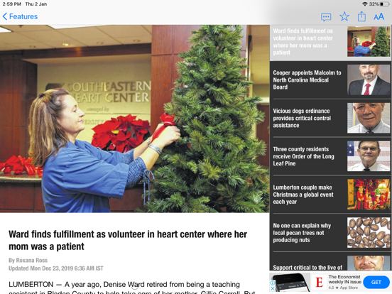 The Robesonian NC iPad screenshot 5 - News app