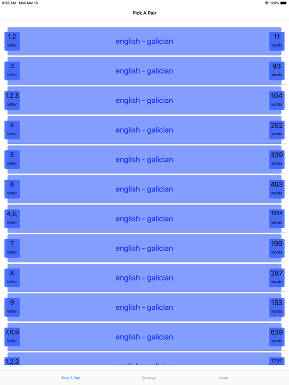 Screenshot #4 pour PickAPair Galician - English