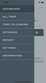 Webfleet Logbook screenshot