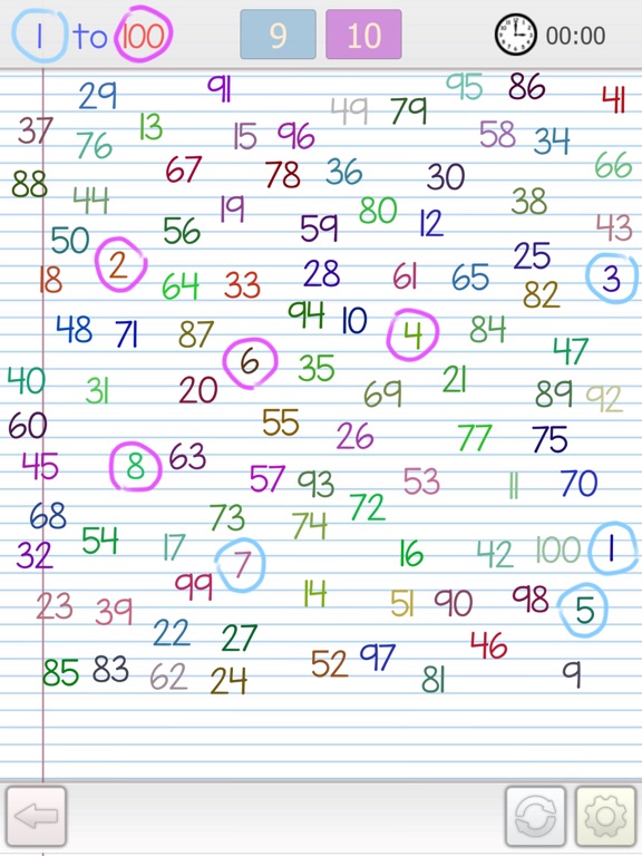 1 to 100 iPad screenshot 4 - Games app
