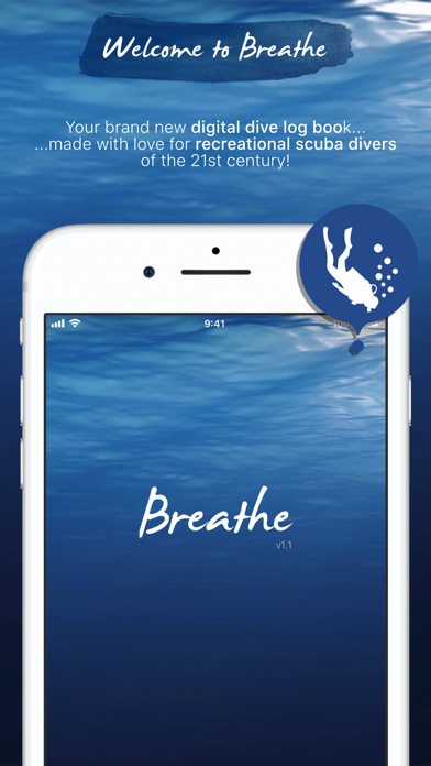Screenshot #1 pour Breathe - Smart Scuba Dive Log