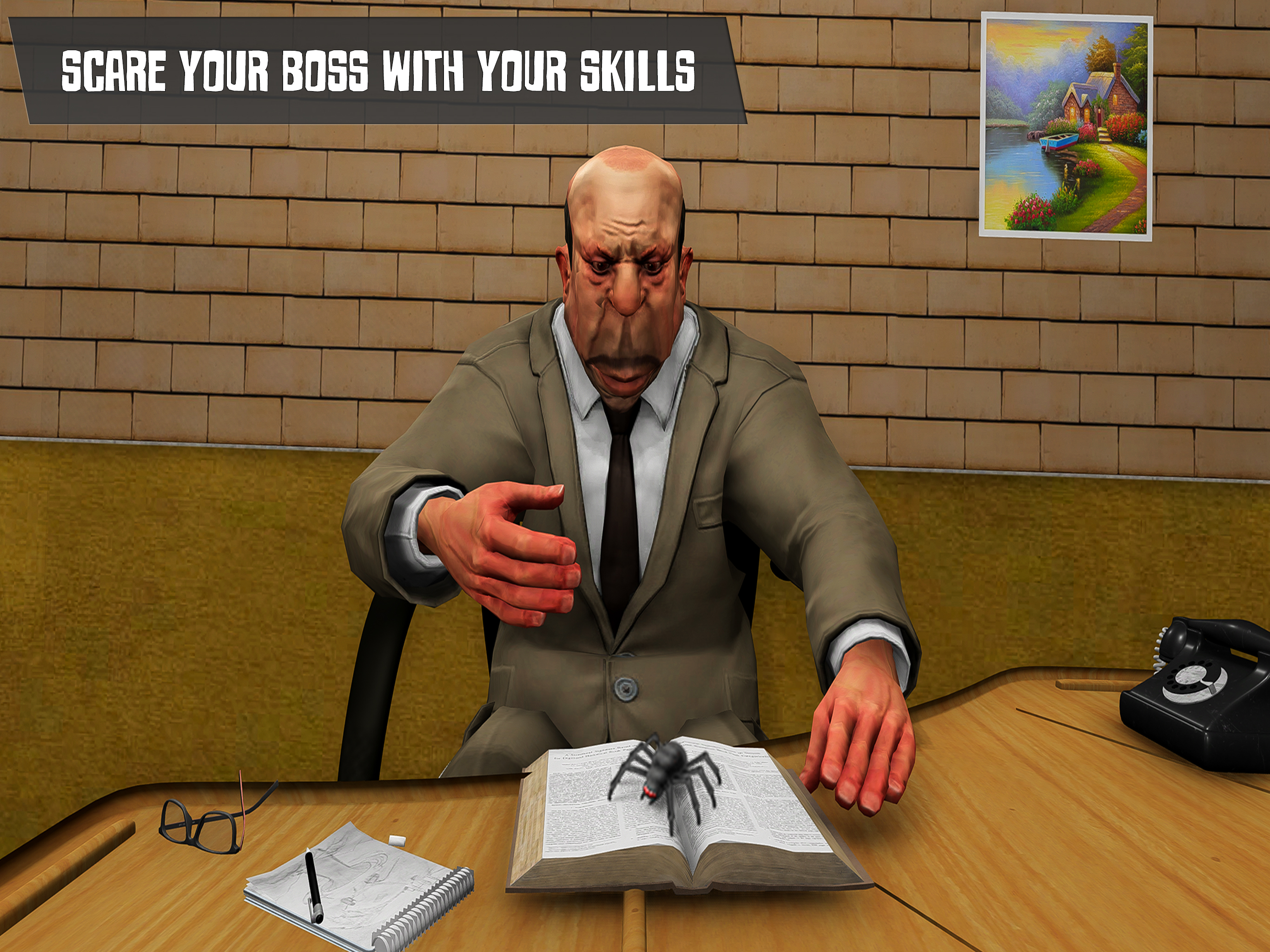 Scary Office Boss 3d