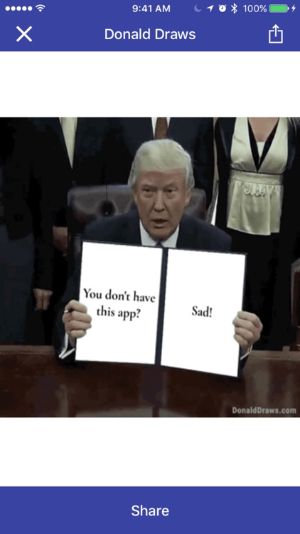Donald Draws Executive Doodle