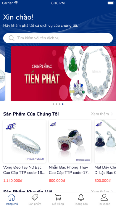 Screenshot #1 pour Chuyên sỉ Bạc Tiến Phát