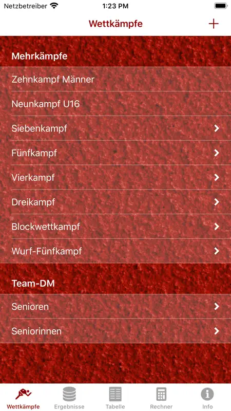 Mehrkampfrechner screenshot 1 of 5