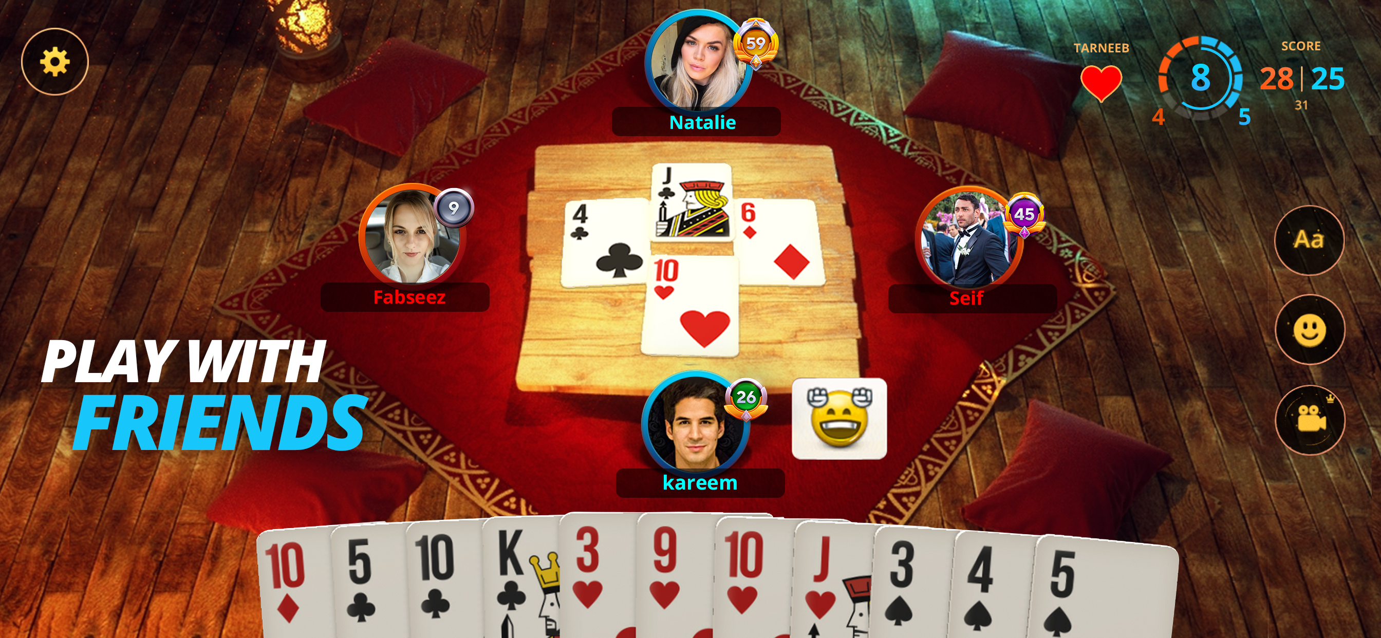 Tarneeb Masters - لعبة طرنيب screenshot 4