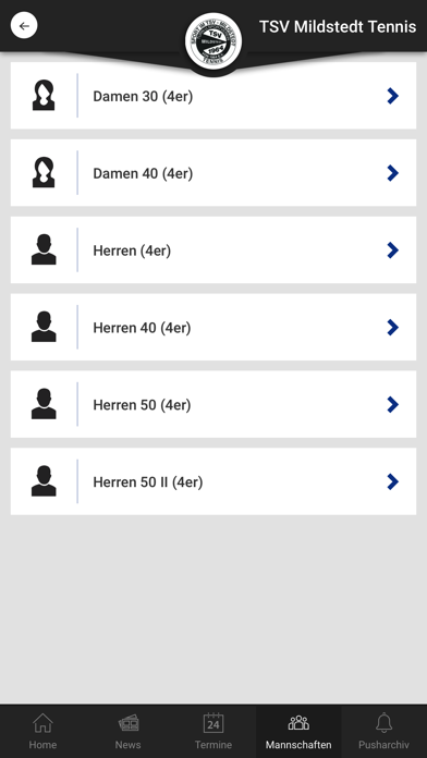 TSV Mildstedt Tennis Screenshot