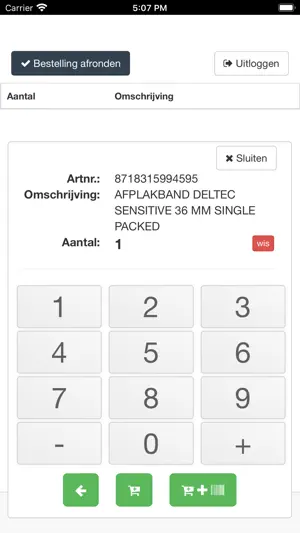 Bestelapp Van Wijk Verf screenshot 1