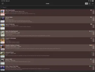 Captura de Pantalla 2 Magic card database (MTG) iphone