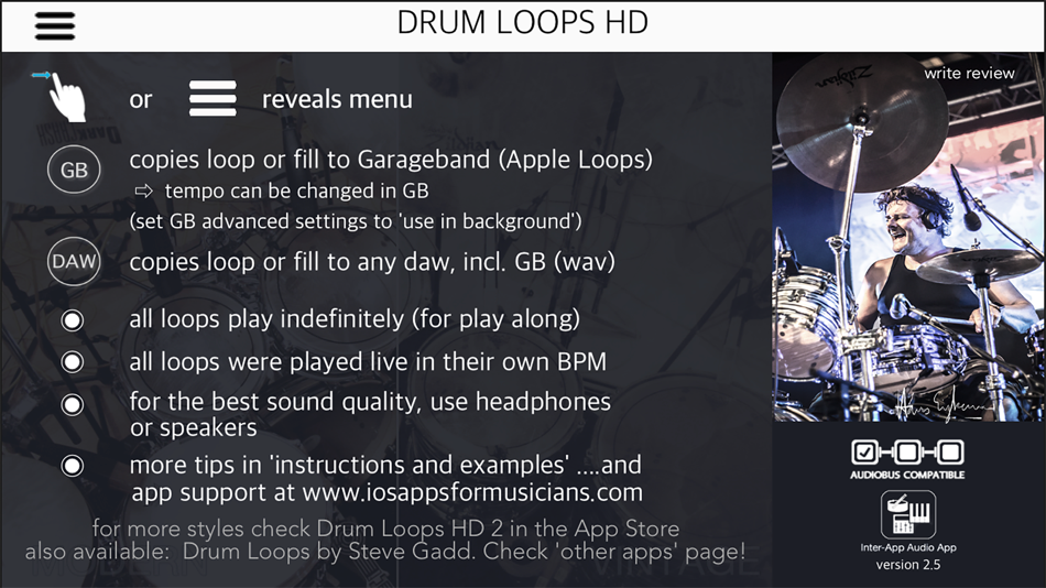 #1. Drum Loops HD (iOS) Von: Go Independent Records