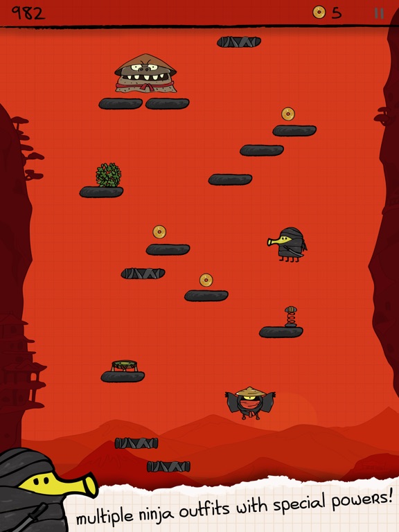 Screenshot #6 pour Doodle Jump HD: Insanely Good!