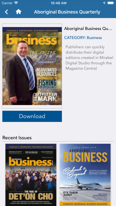 Aboriginal Business Quarterly Screenshot