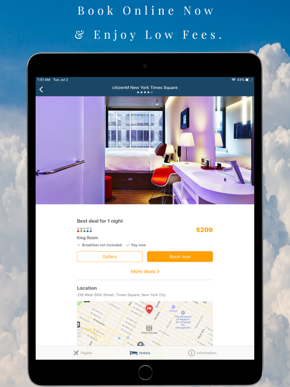 FindAirlines Flight,Hotels,Car iPad screenshot 5 - Travel app