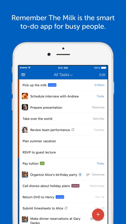 Remember The Milk: To-Do List