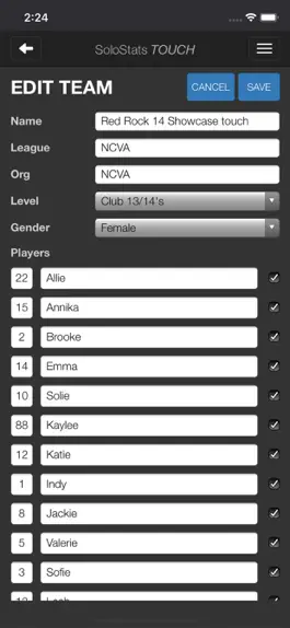 Game screenshot SoloStats Touch Volleyball apk