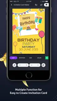 invitation card maker iphone screenshot 4