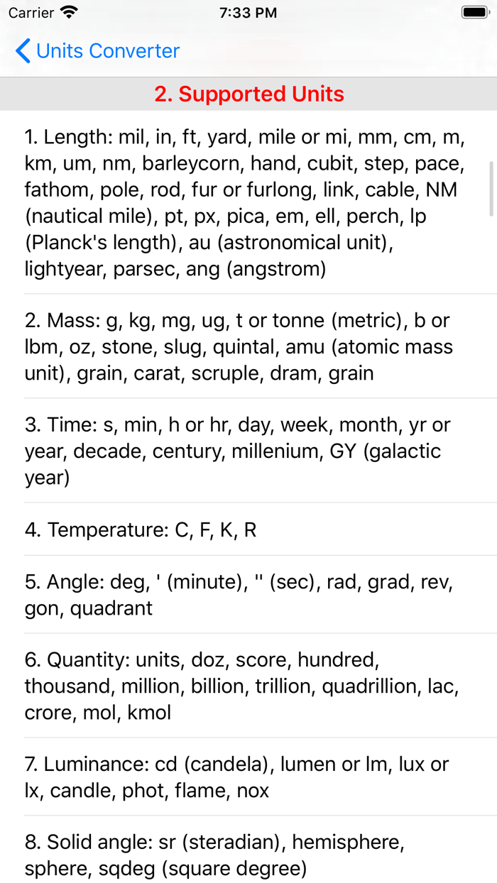 Units Converter for Engineers